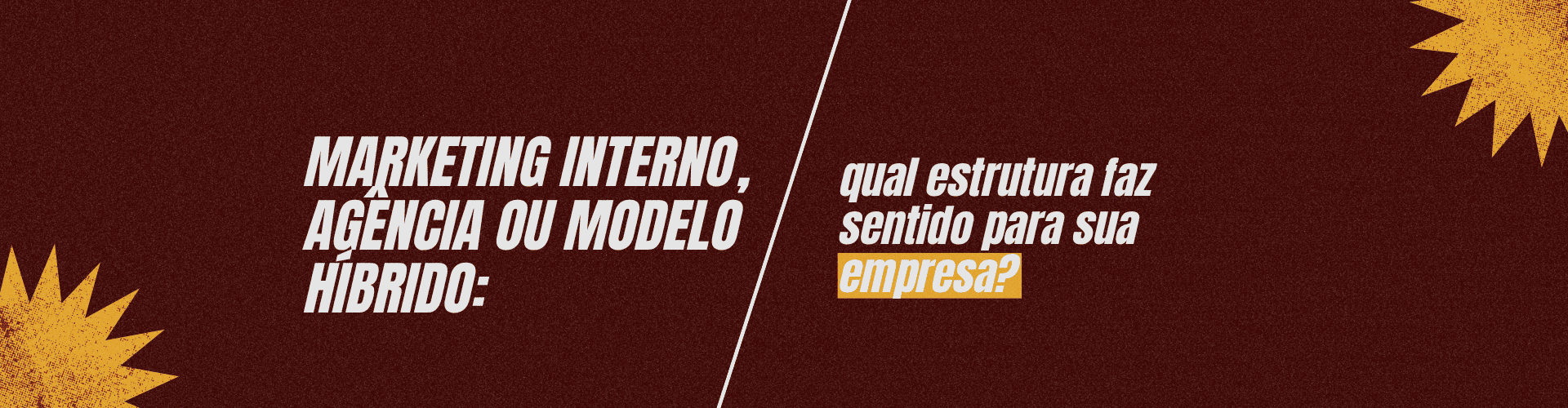 Equipe interna, agência ou modelo híbrido? Entenda as vantagens de cada estrutura e descubra qual modelo de marketing faz mais sentido para sua empresa.